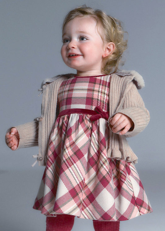 Vestido cuadros bebé Framboise – Mayoral, foto 1