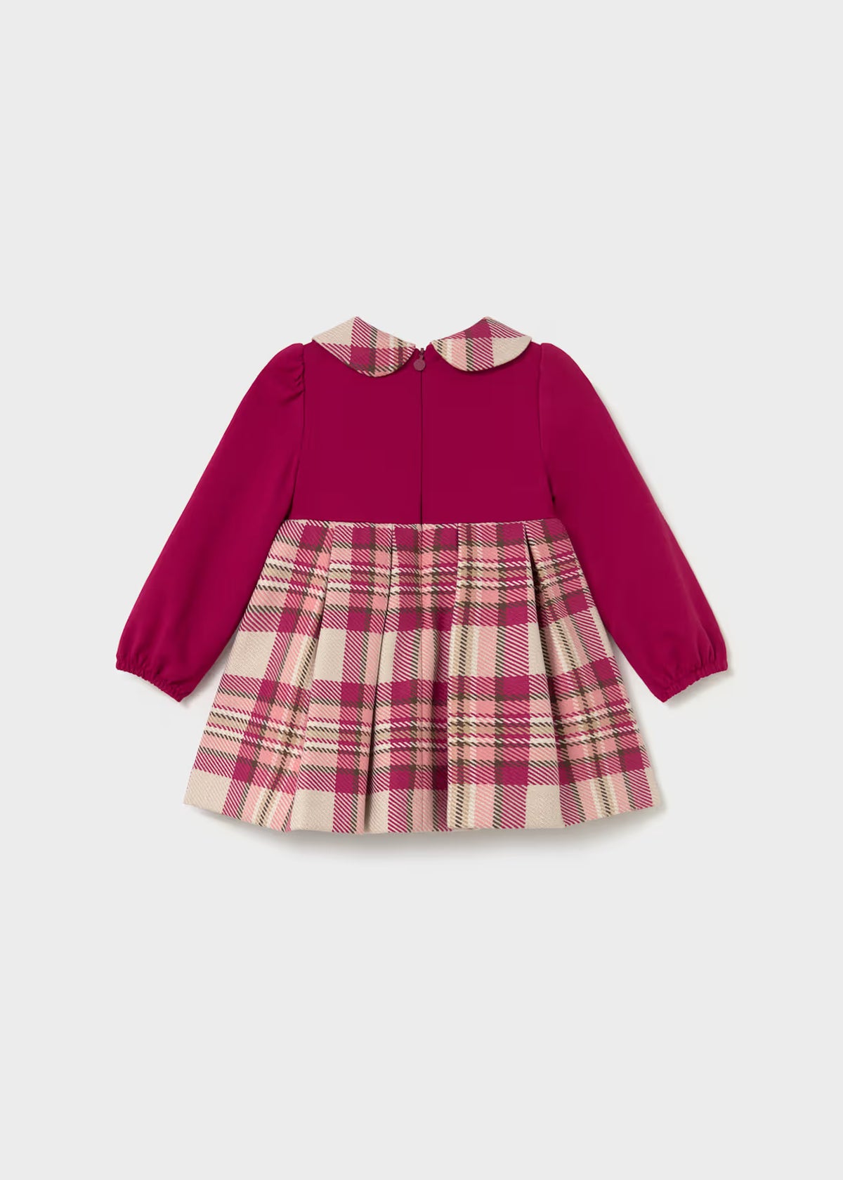 Vestido combinado cuadros bebé Framboise – Mayoral, foto 2