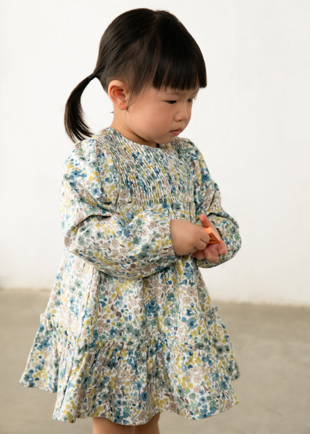 Vestido terciopelo estampado bebé Anís – Mayoral, foto 1