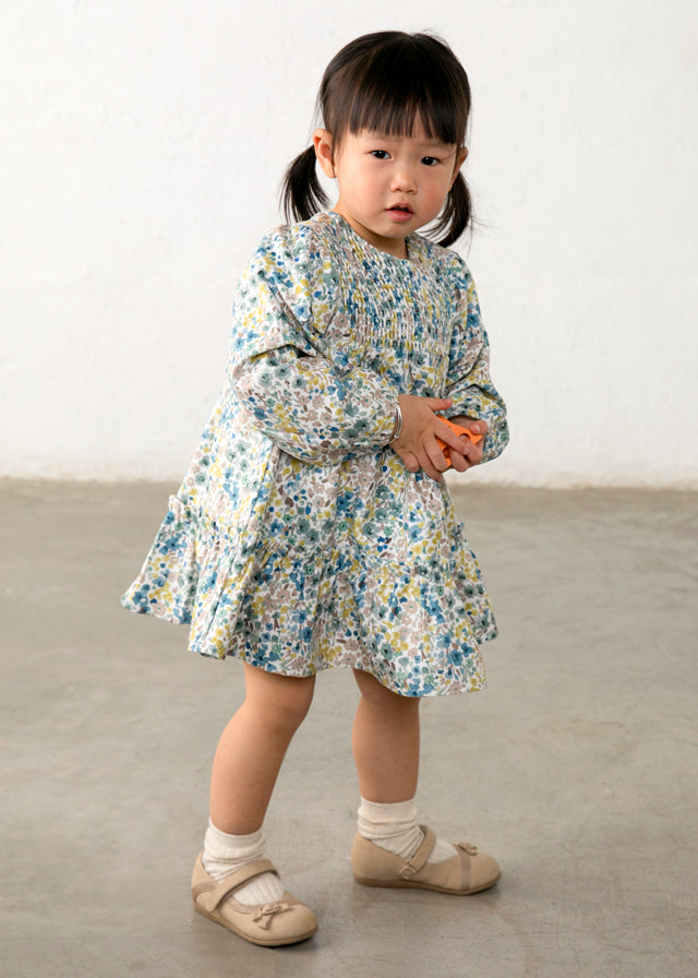 Vestido terciopelo estampado bebé Anís – Mayoral, foto 2