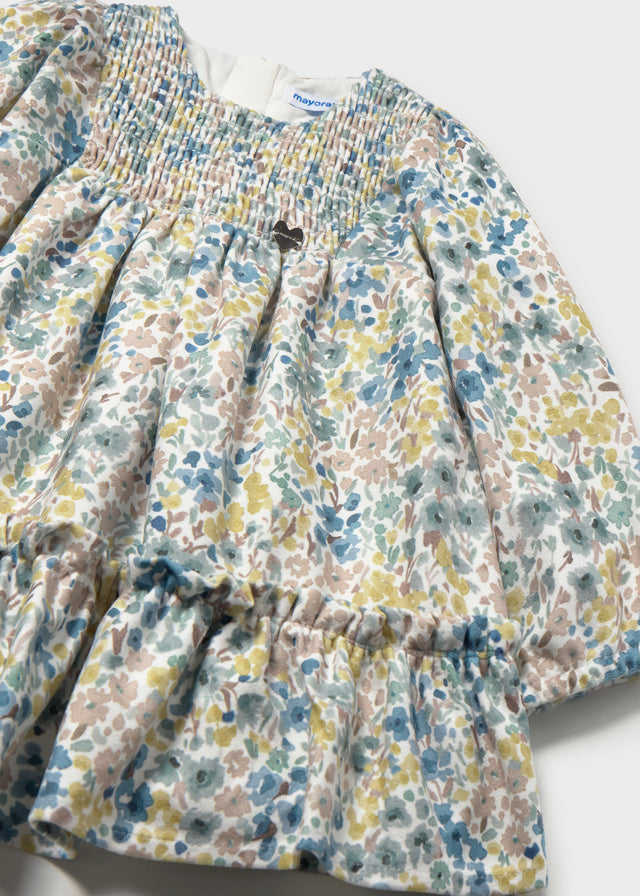 Vestido terciopelo estampado bebé Anís – Mayoral, foto 5