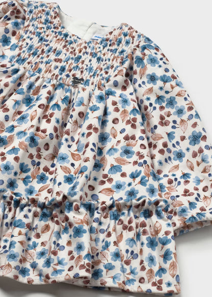Vestido terciopelo estampado bebé Colibrí – Mayoral, foto 3