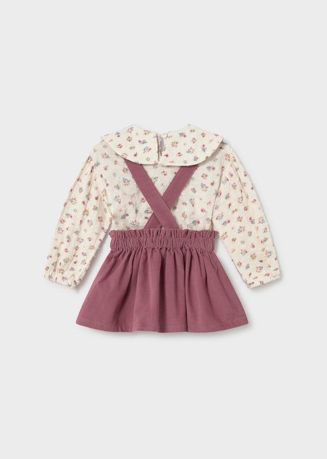 Conjunto falda tirantes y blusa bebé Violeta – Mayoral, foto 2