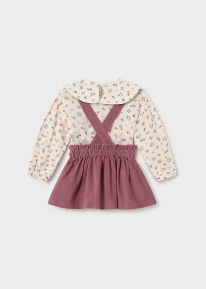 Conjunto falda tirantes y blusa bebé Violeta – Mayoral, foto 2