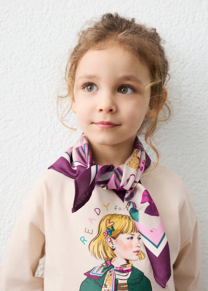 Camiseta con pañuelo niña