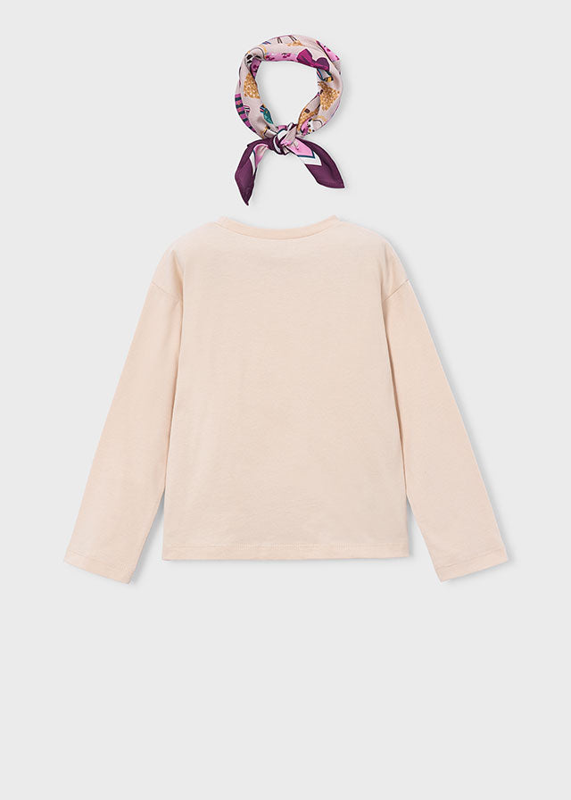 Camiseta con pañuelo niña