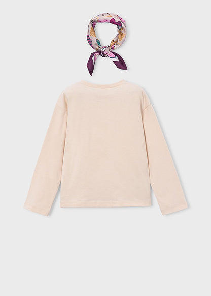 Camiseta con pañuelo niña