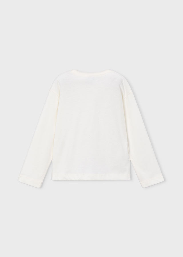 Camiseta manga larga niña Crudo – Mayoral, foto 2