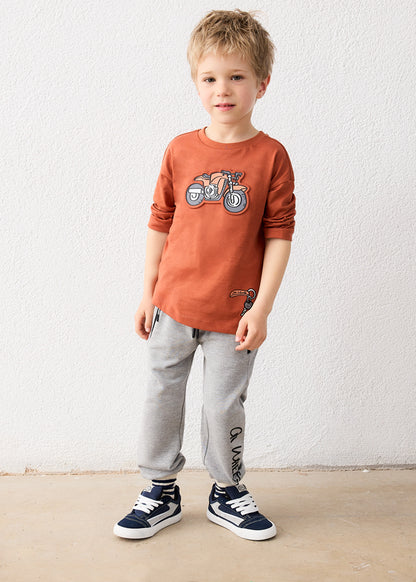 Camiseta vehículo relieve niño
