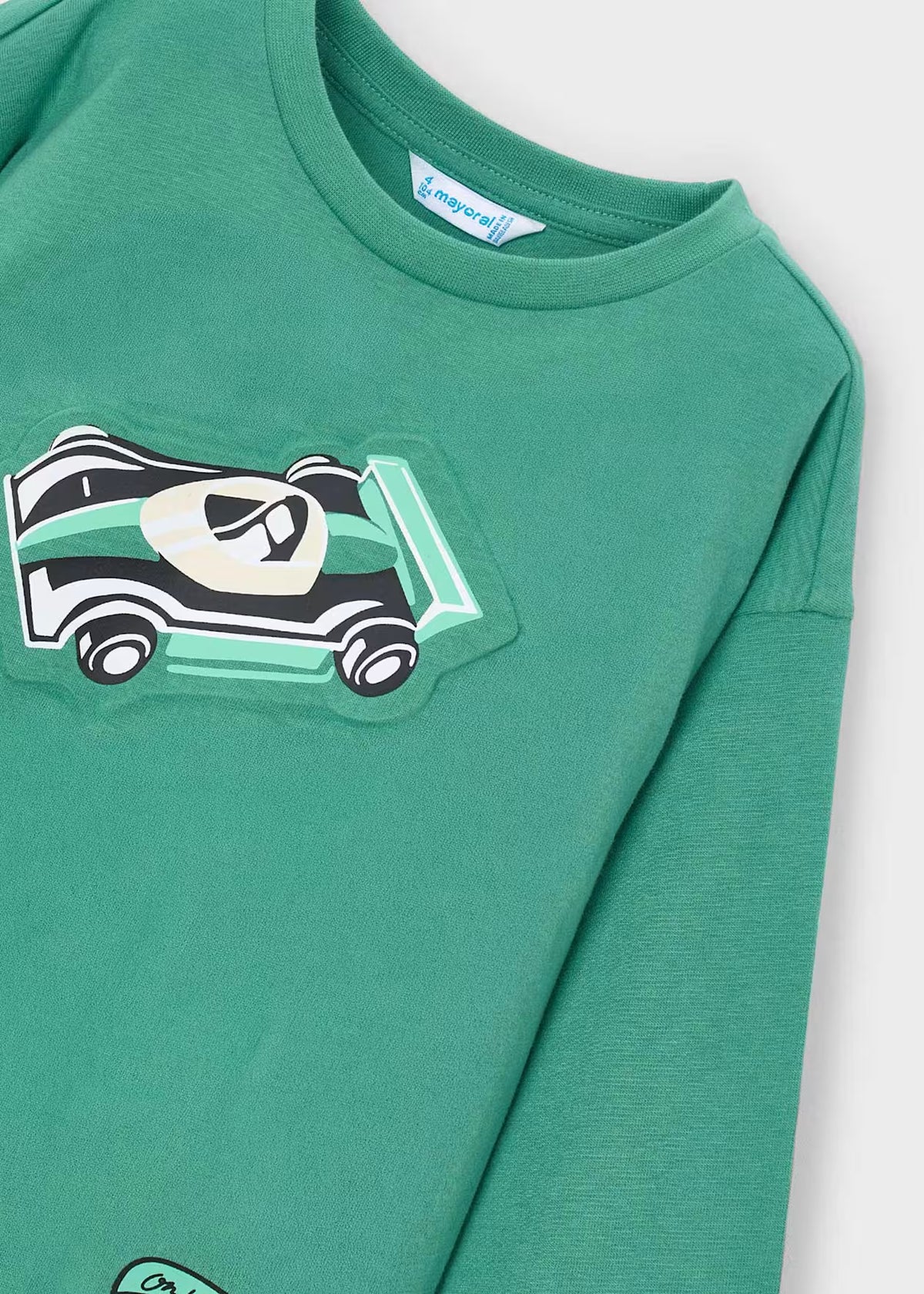 Camiseta vehículo relieve niño