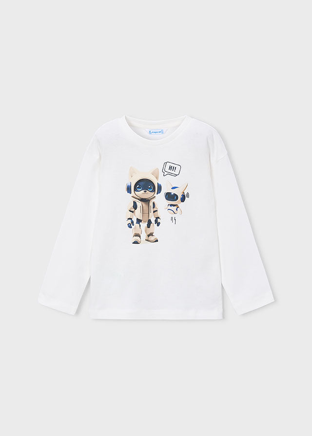 Camiseta robot niño