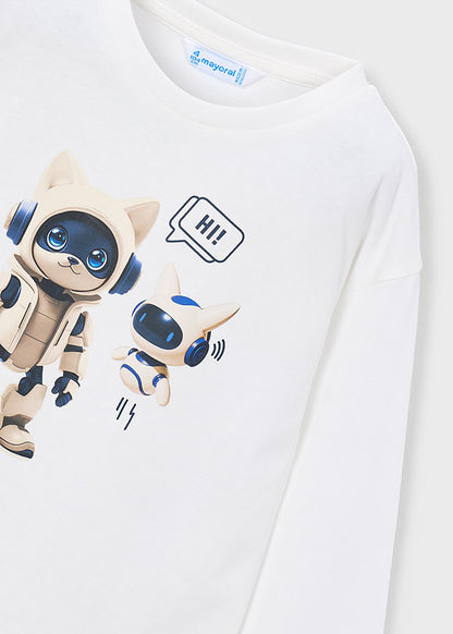 Camiseta robot niño