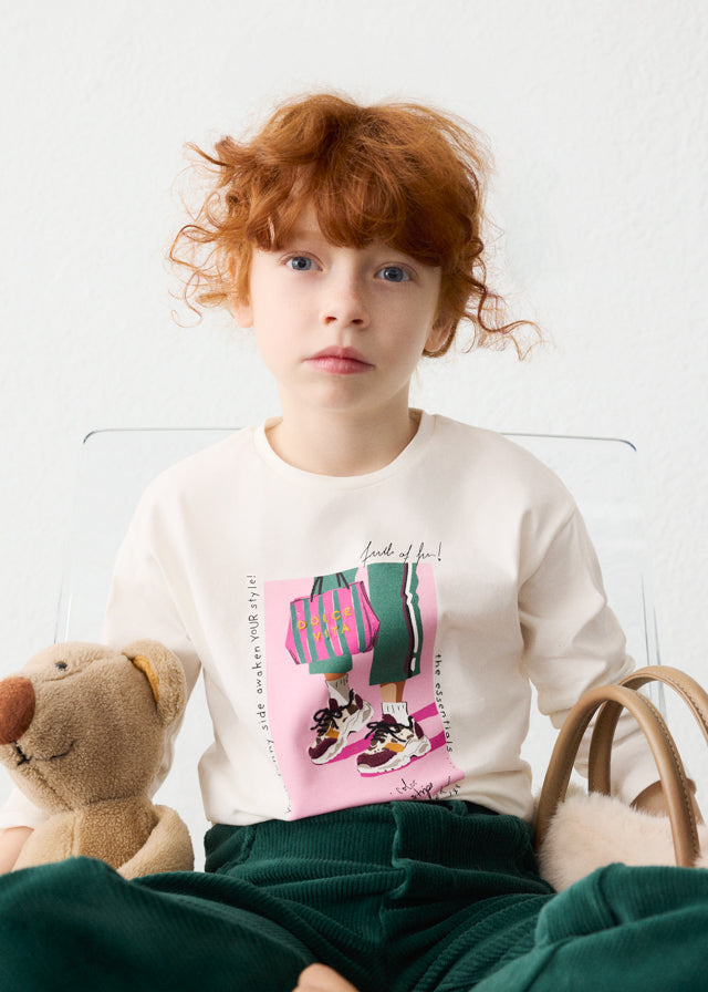 Camiseta serigrafía niña