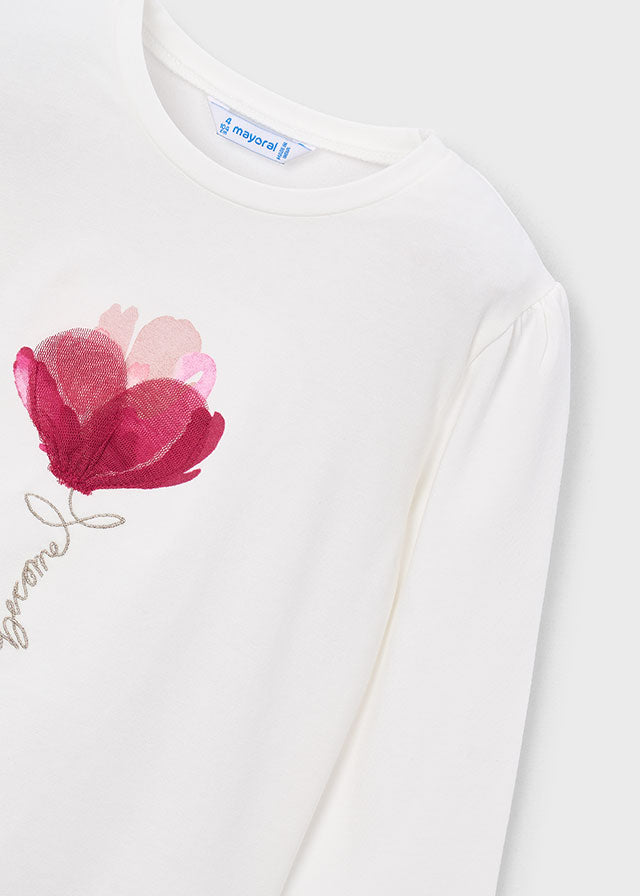 Camiseta niña Crudo frambuesa – Mayoral, foto 3