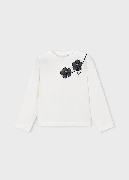 Camiseta niña Crudo negro – Mayoral, foto 1