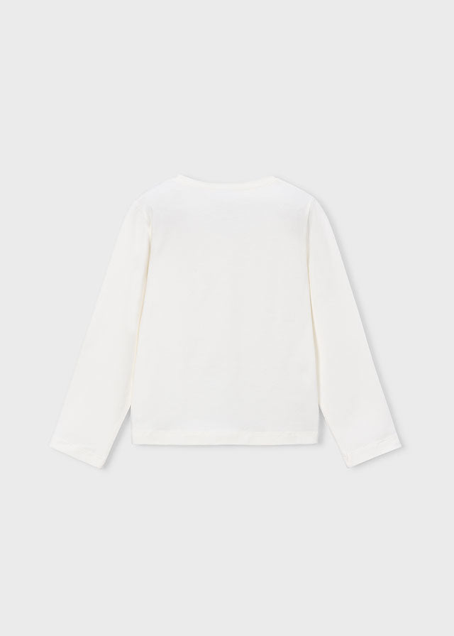 Camiseta niña Crudo negro – Mayoral, foto 2