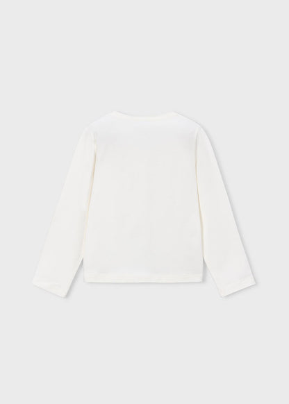 Camiseta niña Crudo negro – Mayoral, foto 2
