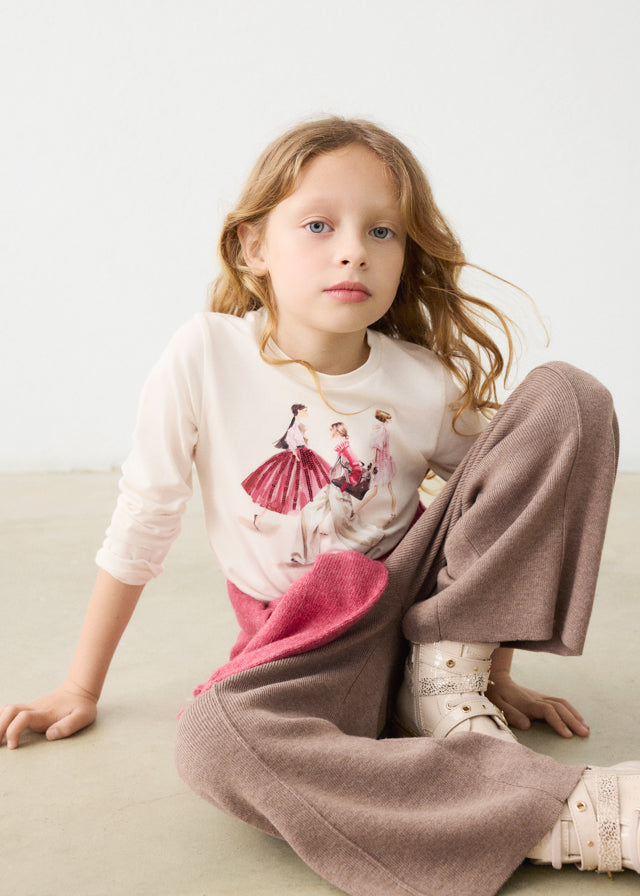 Camiseta niña Crudo pétalo – Mayoral, foto 1