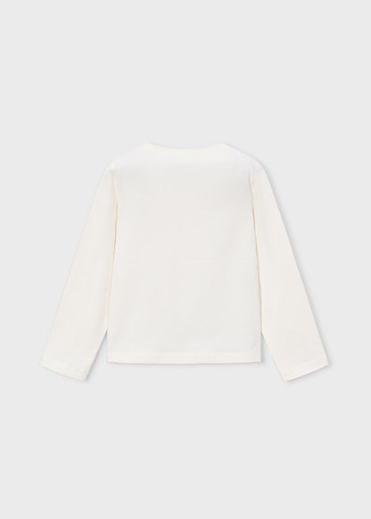 Camiseta niña Crudo pétalo – Mayoral, foto 4