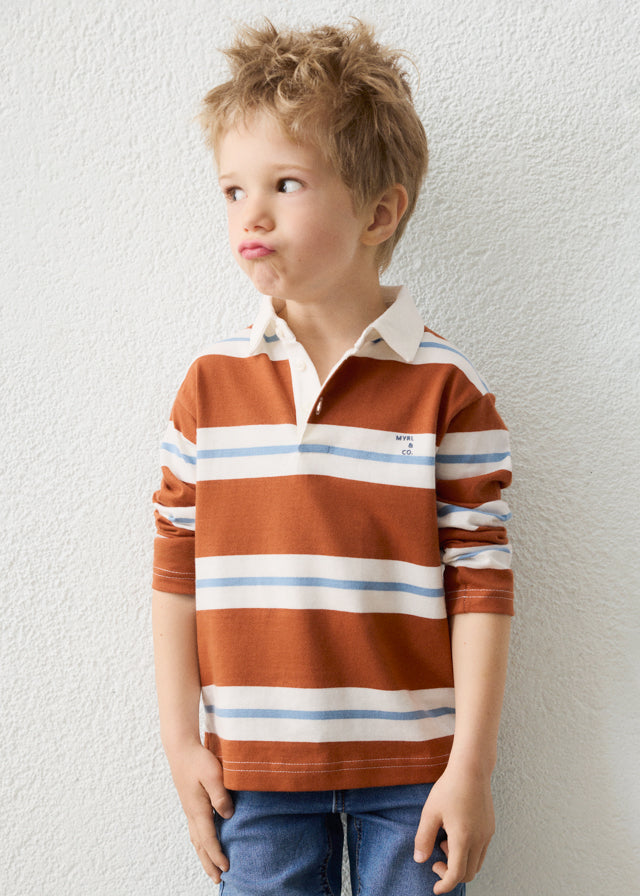 Polo rayas niño
