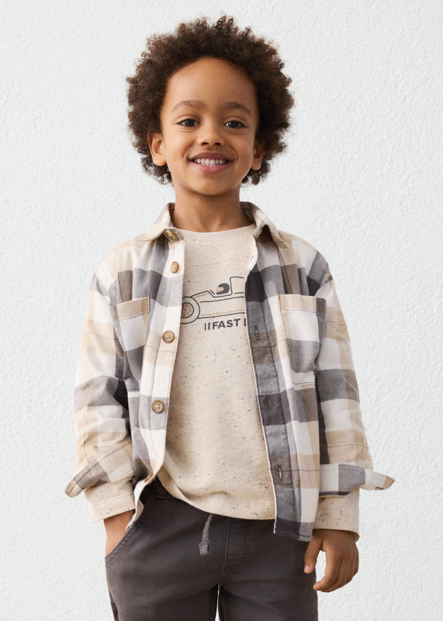 Sobrecamisa cuadros niño