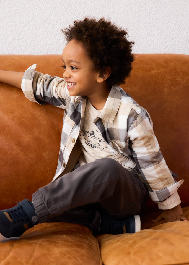 Sobrecamisa cuadros niño