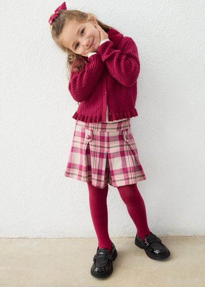 Bermuda cuadros niña Framboise – Mayoral, foto 1