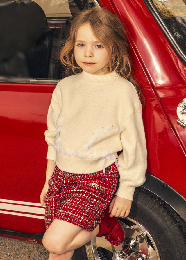 Bermuda tweed niña Rojo – Mayoral, foto 1