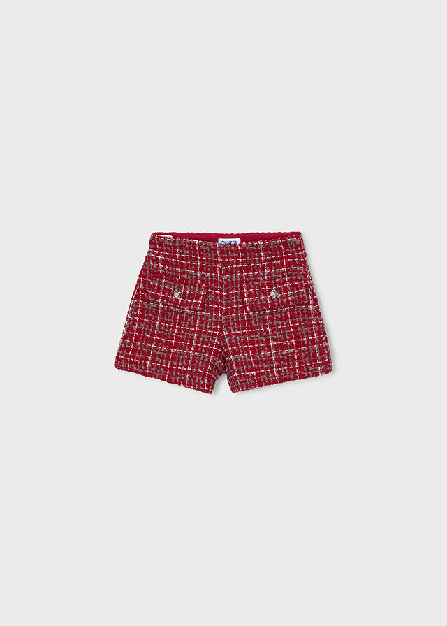 Bermuda tweed niña Rojo – Mayoral, foto 2