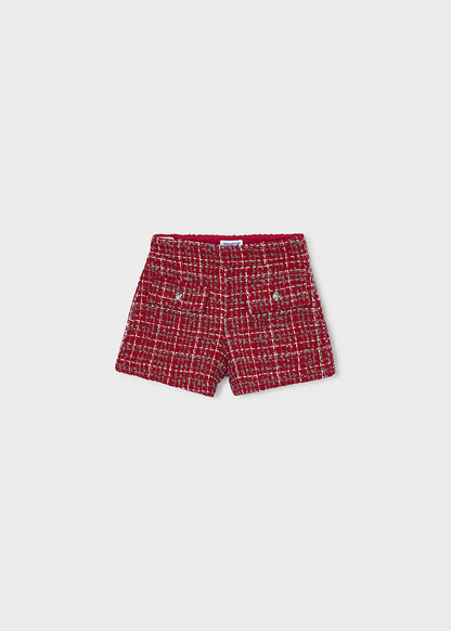 Bermuda tweed niña Rojo – Mayoral, foto 2