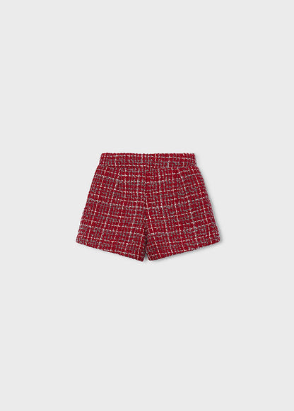 Bermuda tweed niña Rojo – Mayoral, foto 3