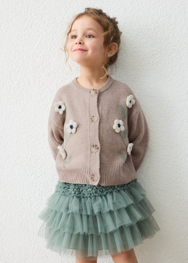 Rebeca tricot flores niña Gofre – Mayoral, foto 1