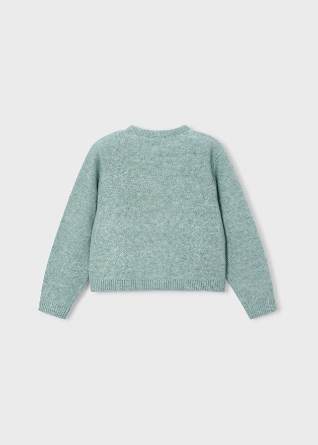 Rebeca tricot lazos niña