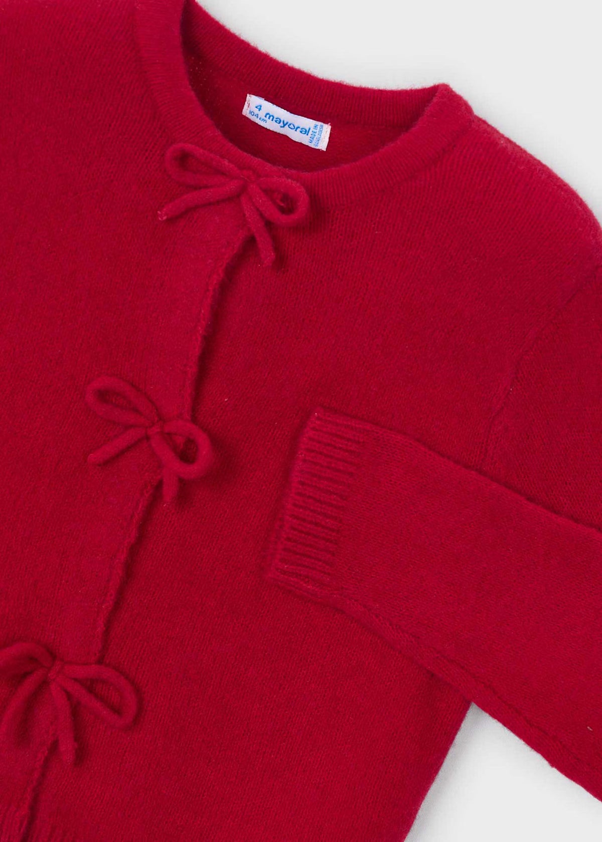 Rebeca tricot lazos niña Rojo – Mayoral, foto 3