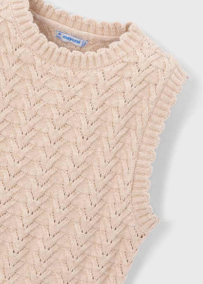 Chaleco tricot niña Hojaldre – Mayoral, foto 5