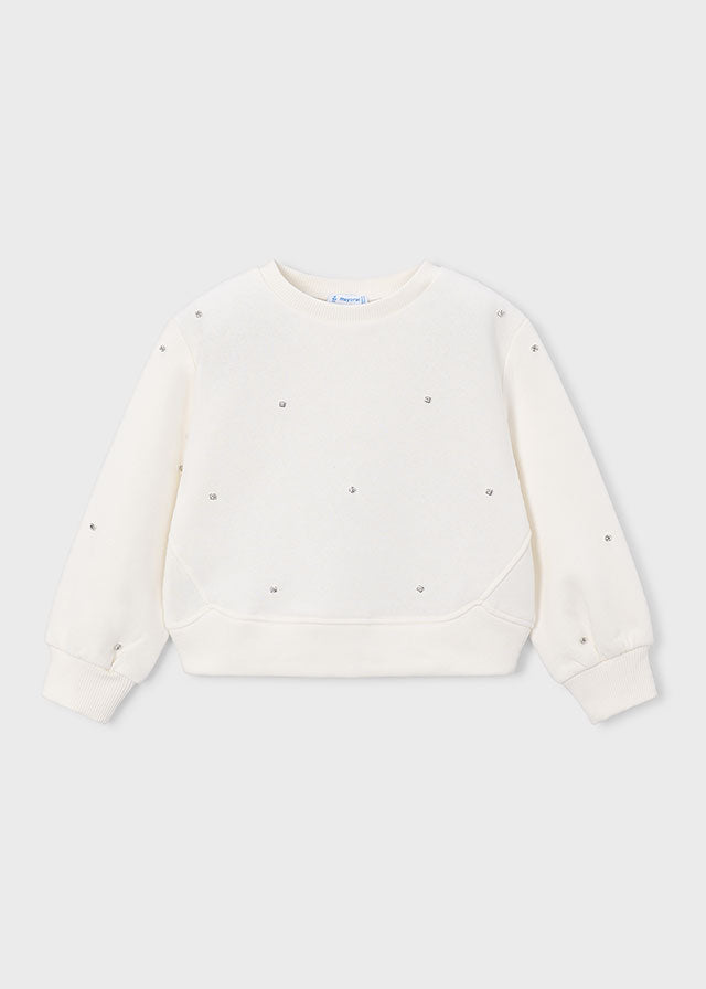 Sudadera apliques niña Crudo – Mayoral, foto 1