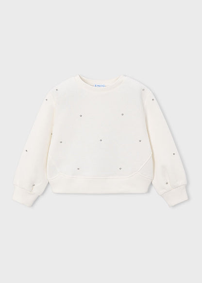 Sudadera apliques niña Crudo – Mayoral, foto 1