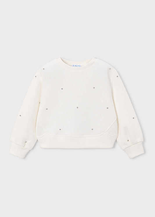 Sudadera apliques niña Crudo – Mayoral, foto 1