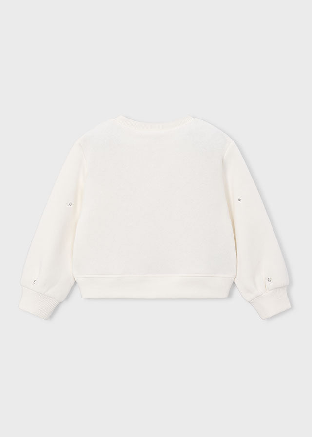 Sudadera apliques niña Crudo – Mayoral, foto 2