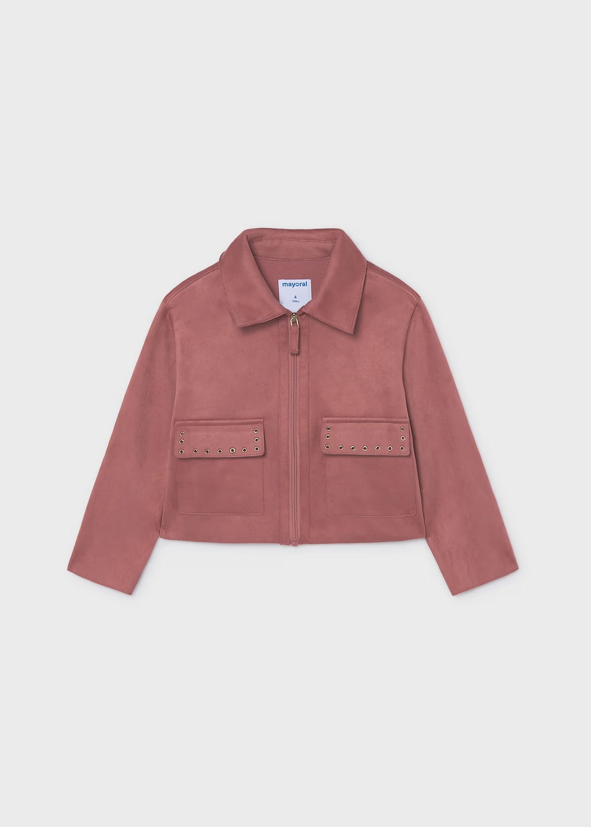 Chaqueta efecto ante niña Rosáceo – Mayoral, foto 1