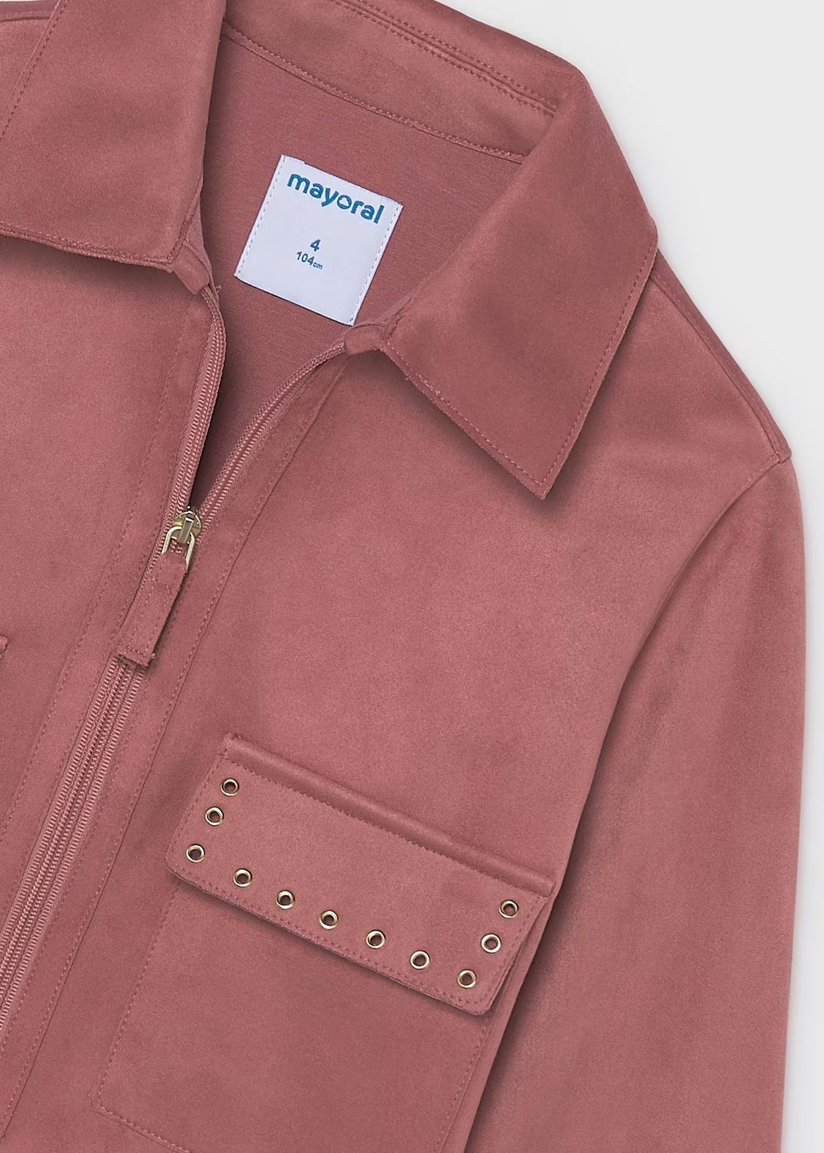 Chaqueta efecto ante niña Rosáceo – Mayoral, foto 3