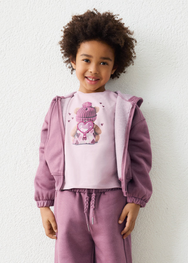 Sudadera cremallera niña Violeta – Mayoral, foto 1