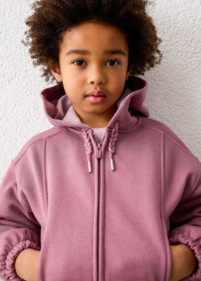 Sudadera cremallera niña Violeta – Mayoral, foto 2