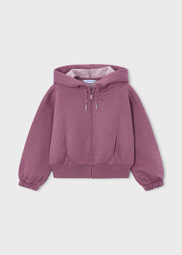 Sudadera cremallera niña Violeta – Mayoral, foto 3