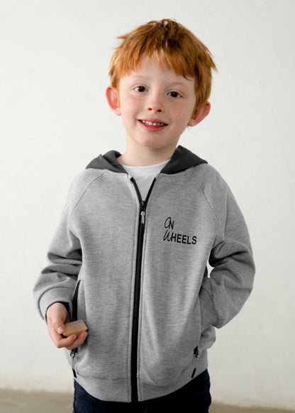 Sudadera cremallera capucha niño