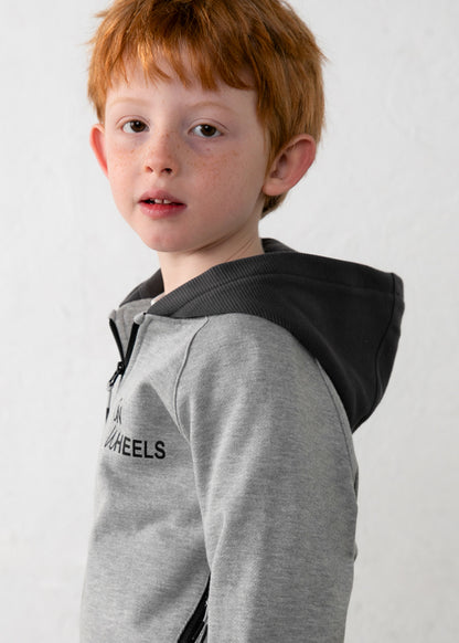 Sudadera cremallera capucha niño