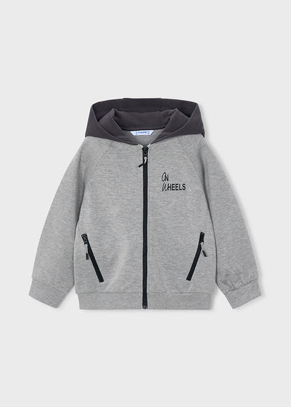 Sudadera cremallera capucha niño
