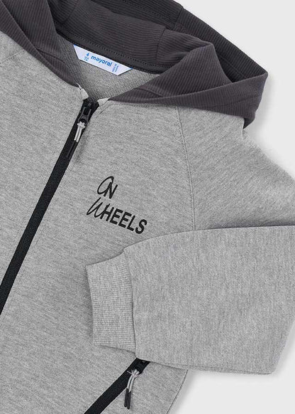 Sudadera cremallera capucha niño