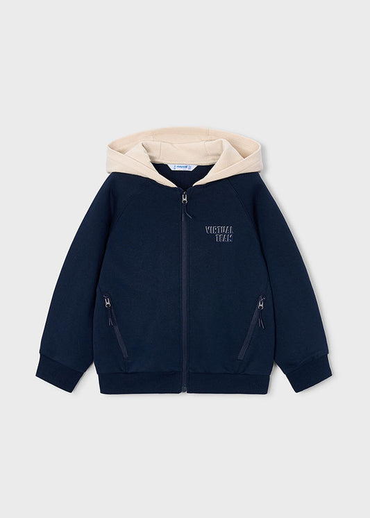 Sudadera cremallera capucha niño