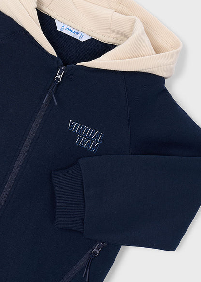 Sudadera cremallera capucha niño